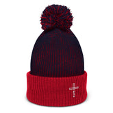 Cross Faith Christian Pom-Pom Beanie